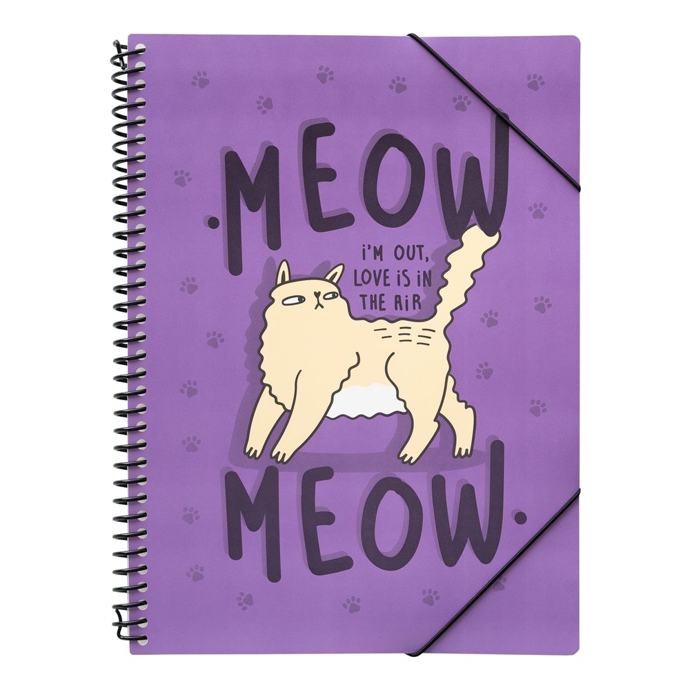 Grupo Erik - Meow Meow Weird Cats Binder With Plastic Sleeves Chemise de classement - Multicolore